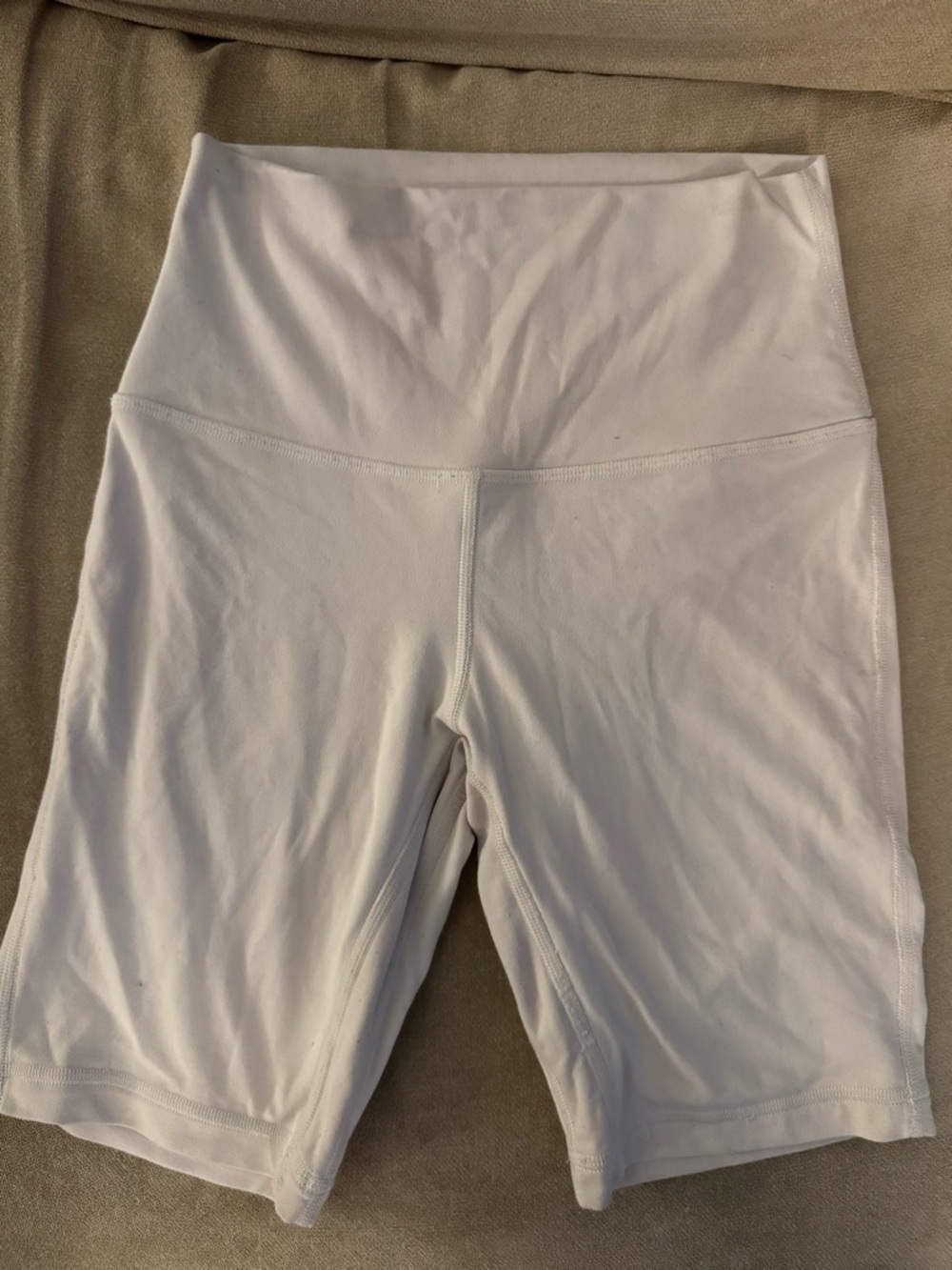 lululemon athletica High-Rise White Bike Shorts